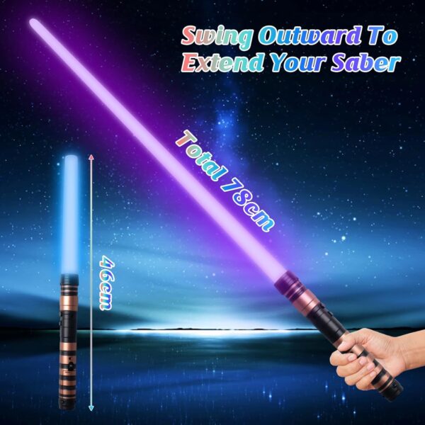 Light Up Saber Toy with FX Sound & 7-Color LED – Kids Star Wars Roleplay - Image 5